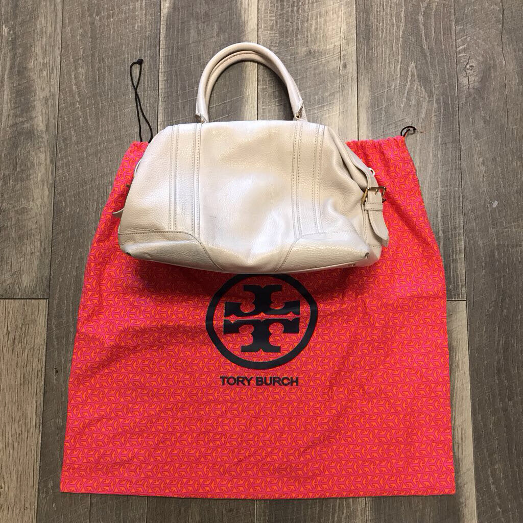 CREAM TOP HANDLE PURSE