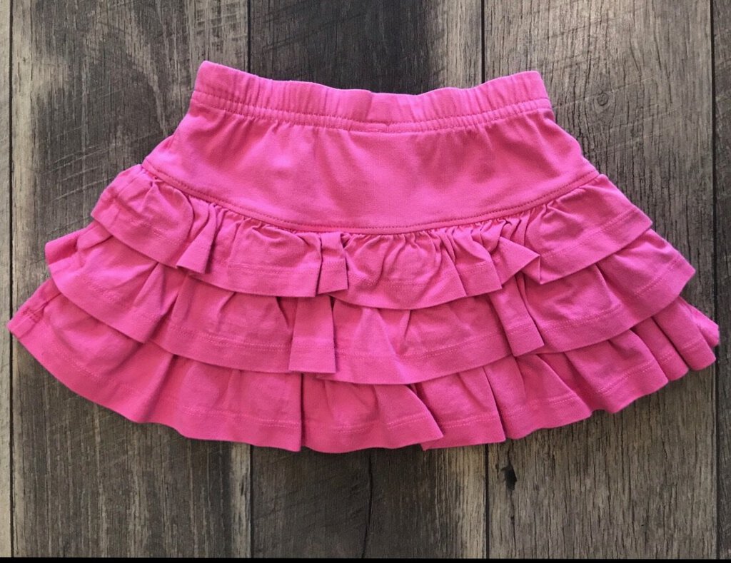 PINK RUFFLE SKIRT