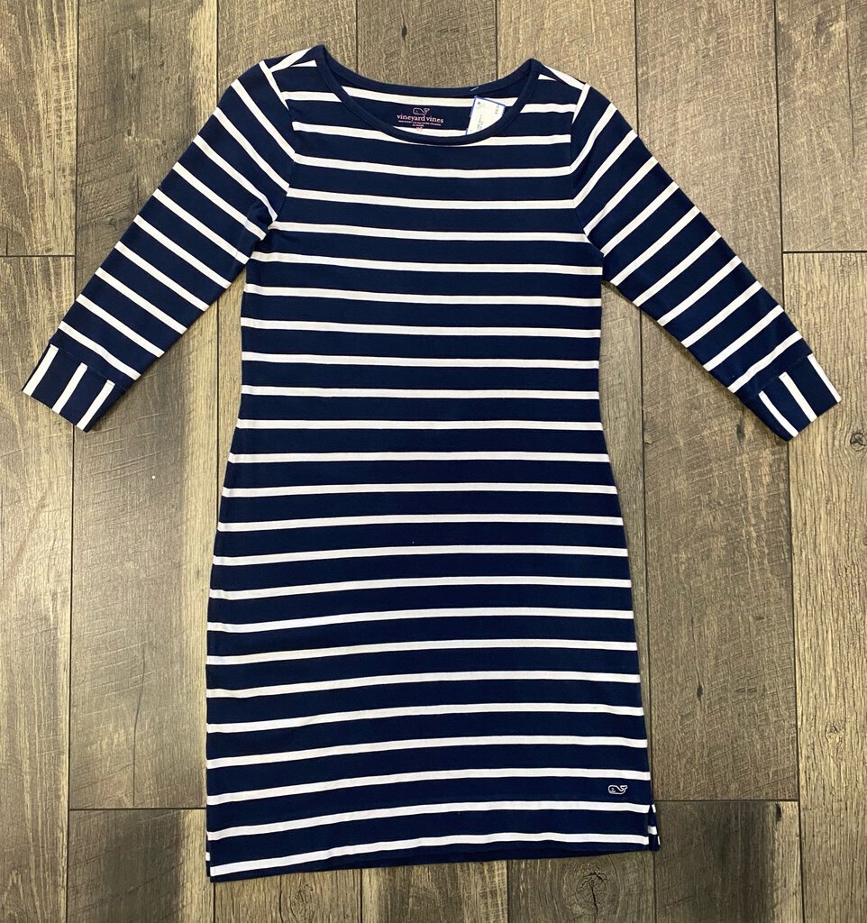 NAVY STRIPE DRESS