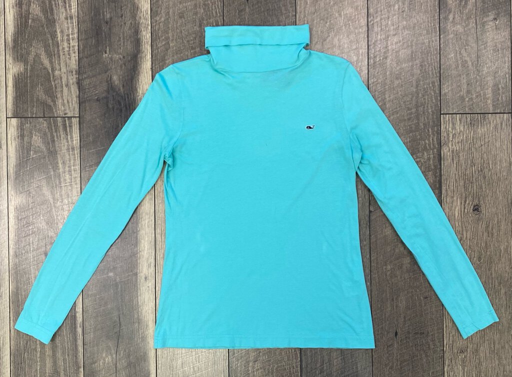 TEAL TURTLE NECK