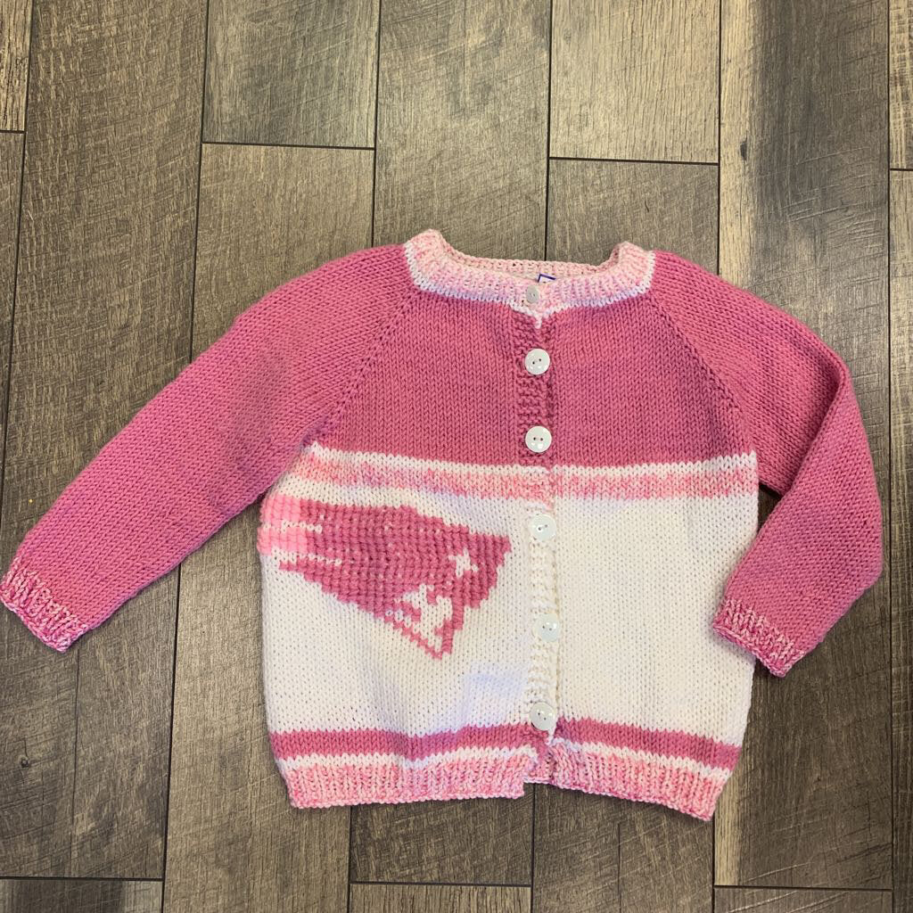 HOMEMADE PINK PATS SWEATER