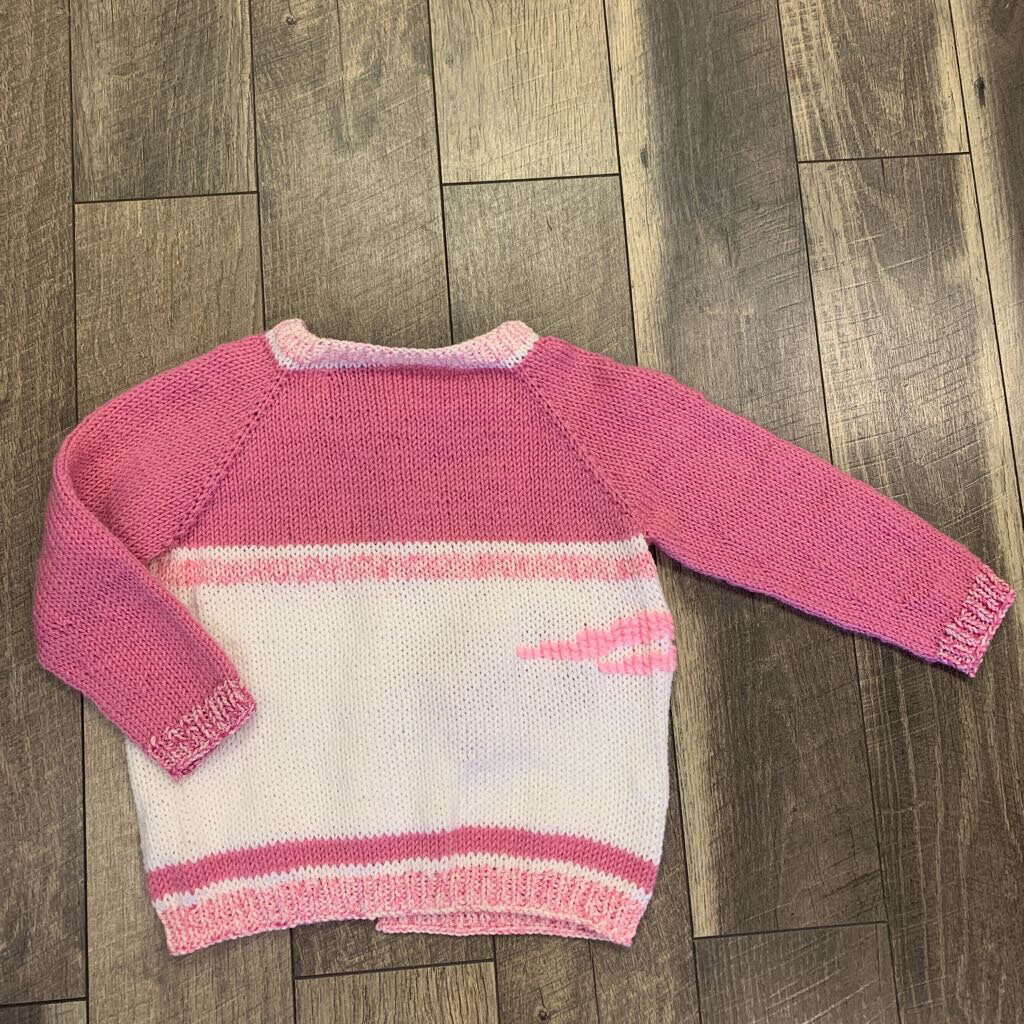 HOMEMADE PINK PATS SWEATER