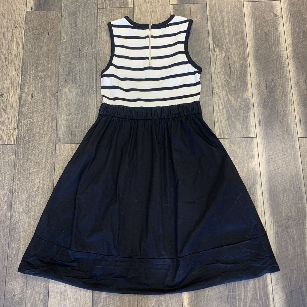 BLK STRIPE POCKET DRESS