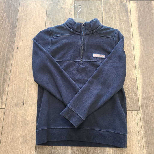 NAVY QUARTER ZIP