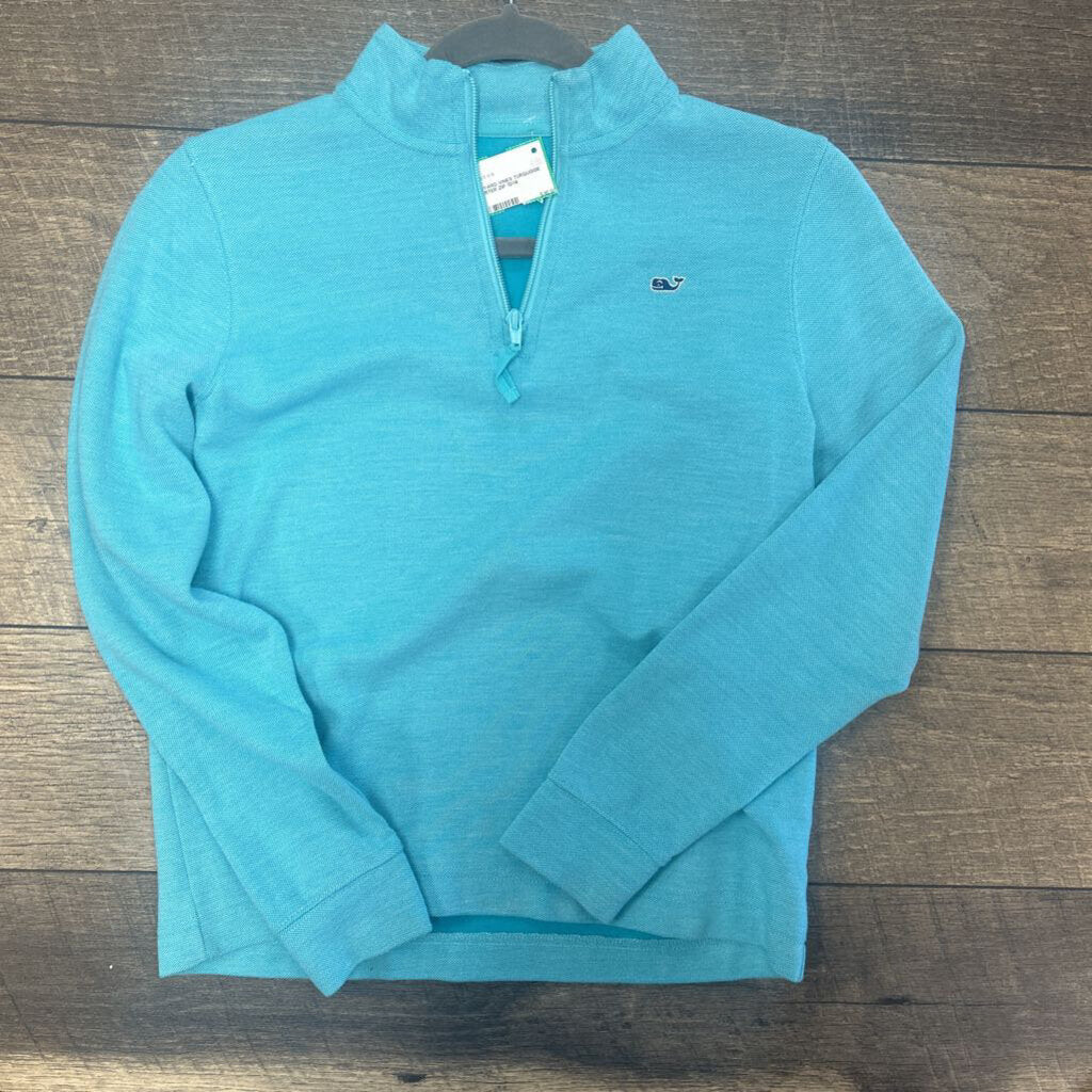 TURQUOISE QUARTER ZIP