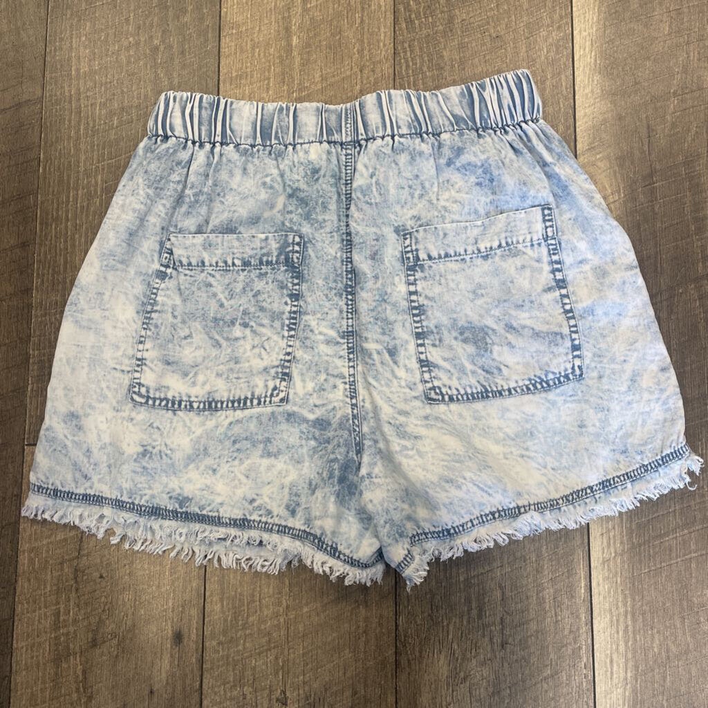 ACID WASH FRAYED SHORTS