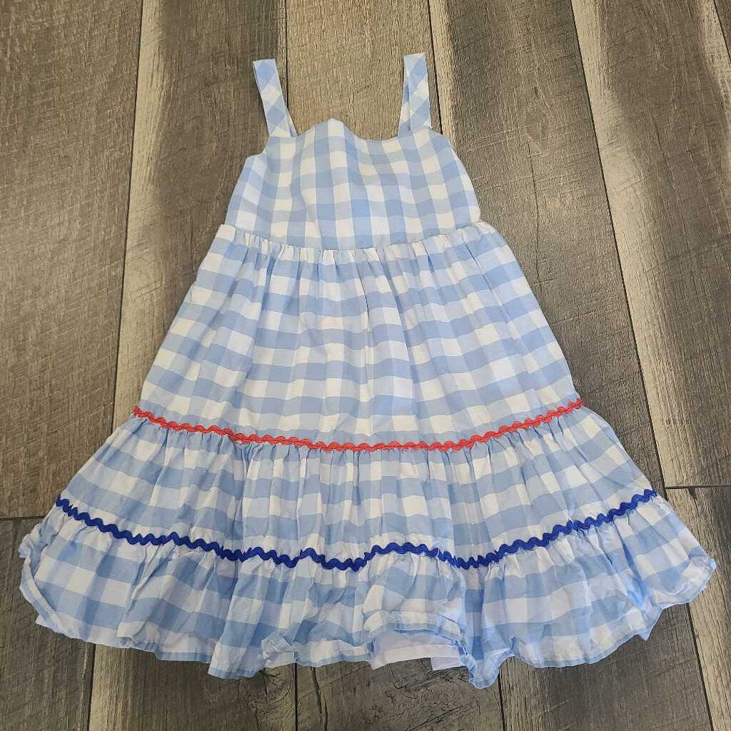 BLUE CHECK DRESS