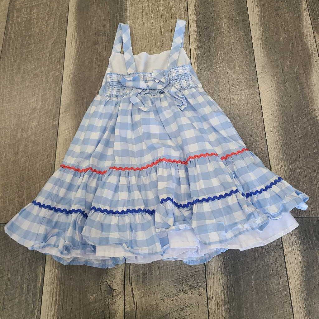 BLUE CHECK DRESS