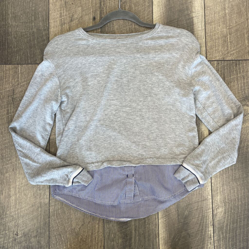 LAYERED L/S GRAY TOP