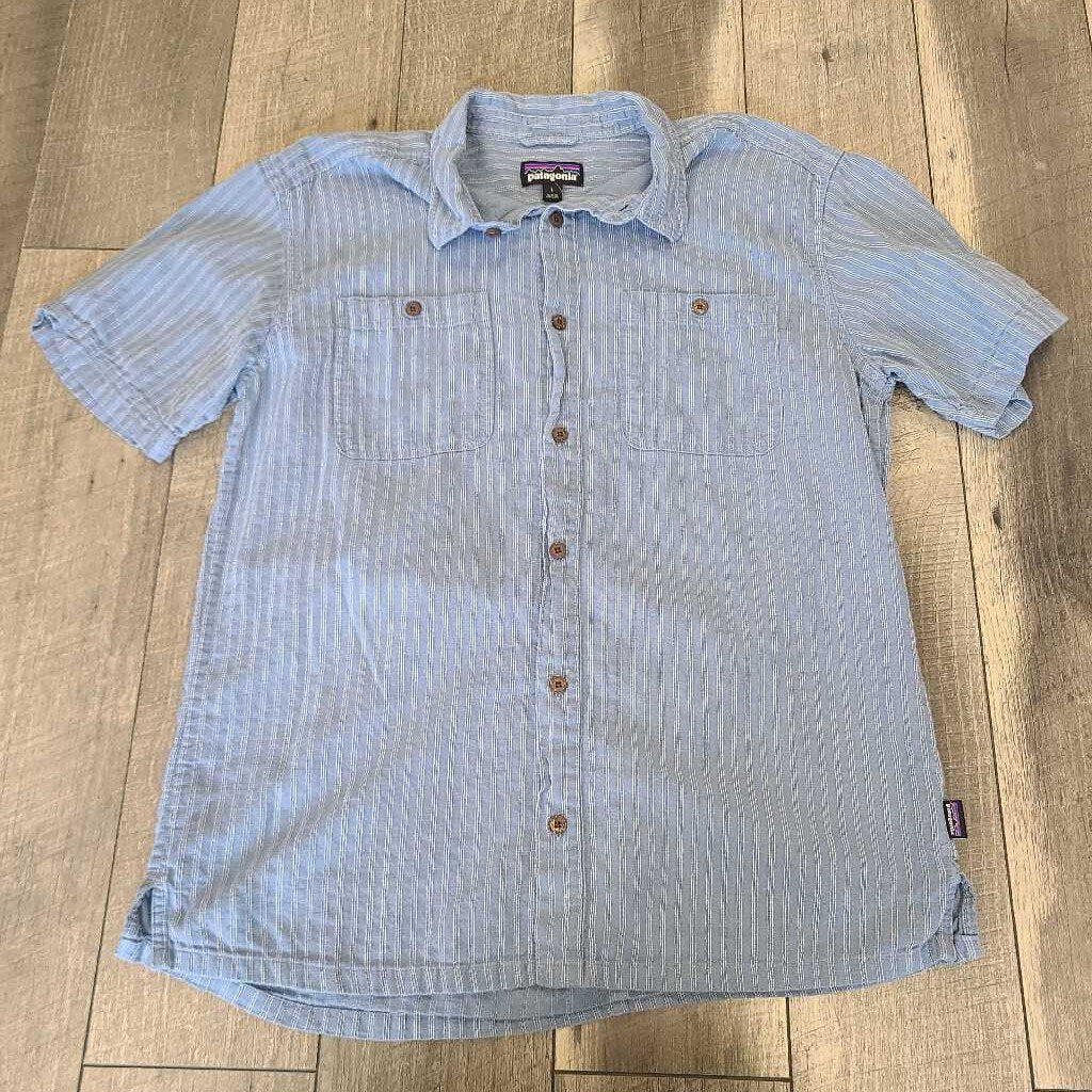 BLUE BUTTON DOWN