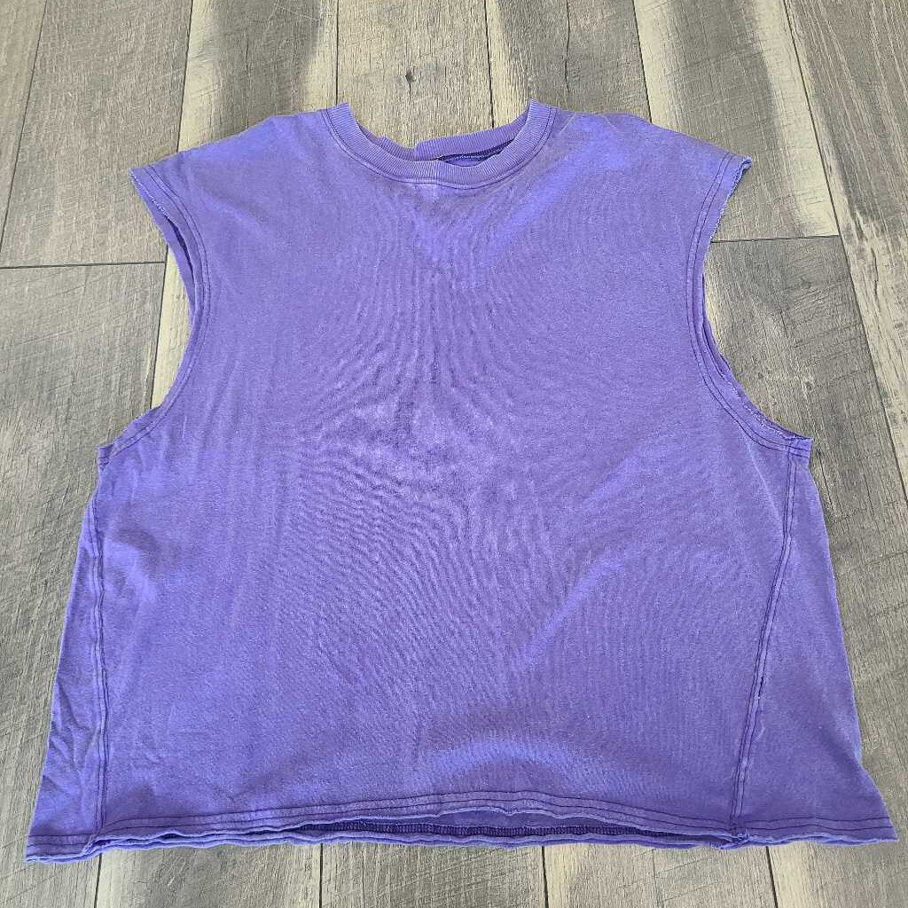 PURP COTTON SLEEVELESS- NWT