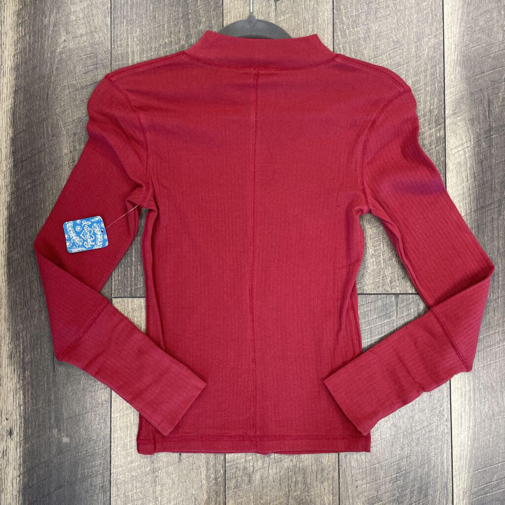 CRANBERRY MOCK LS- NWT