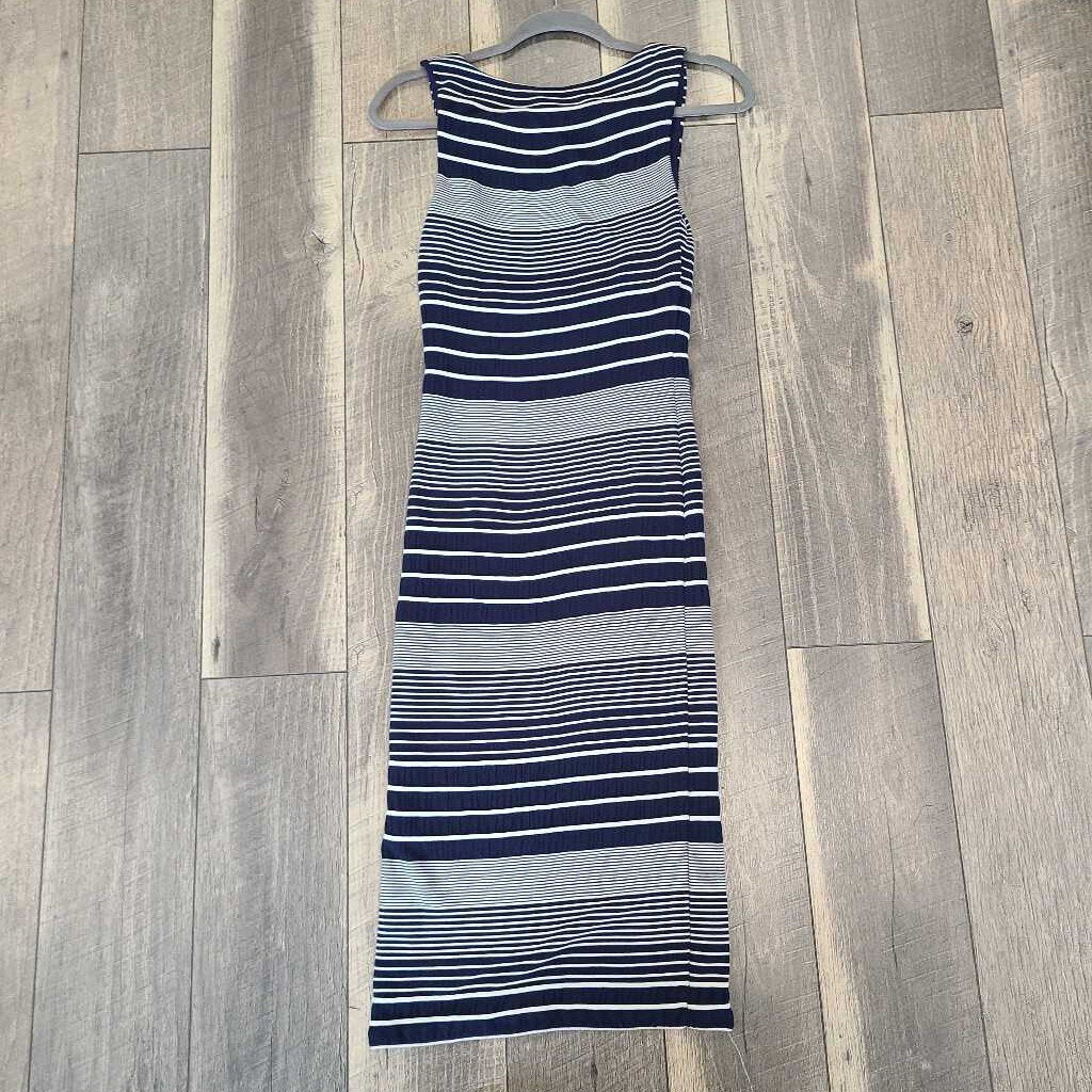 NAVY STRIPE TANK DRESS