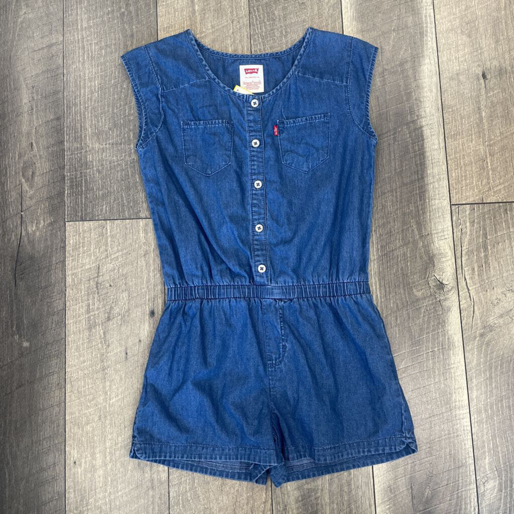 DENIM ROMPER