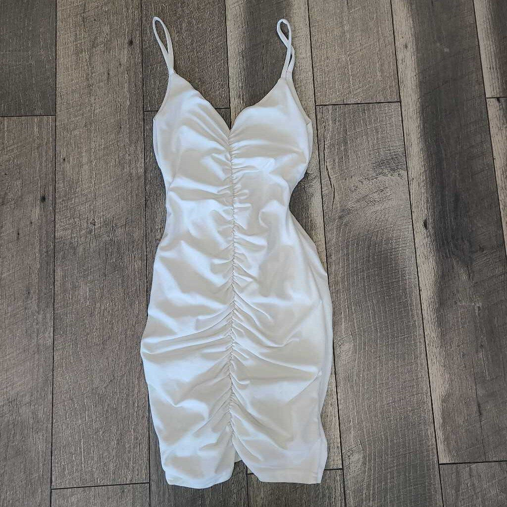 WHITE BODYCON DRESS