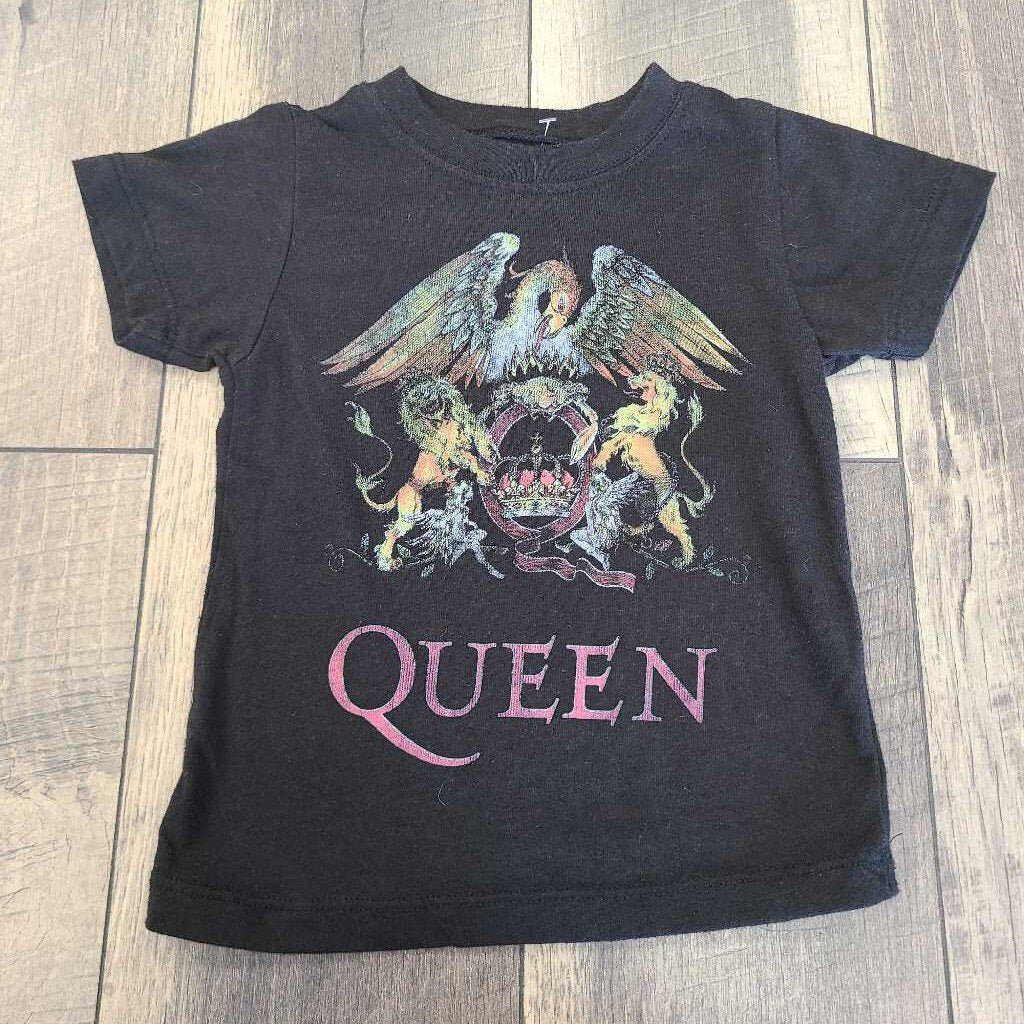 BLK VINATGE QUEEN TEE