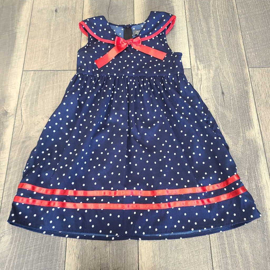 NAVY DOT SAILOR DRESS