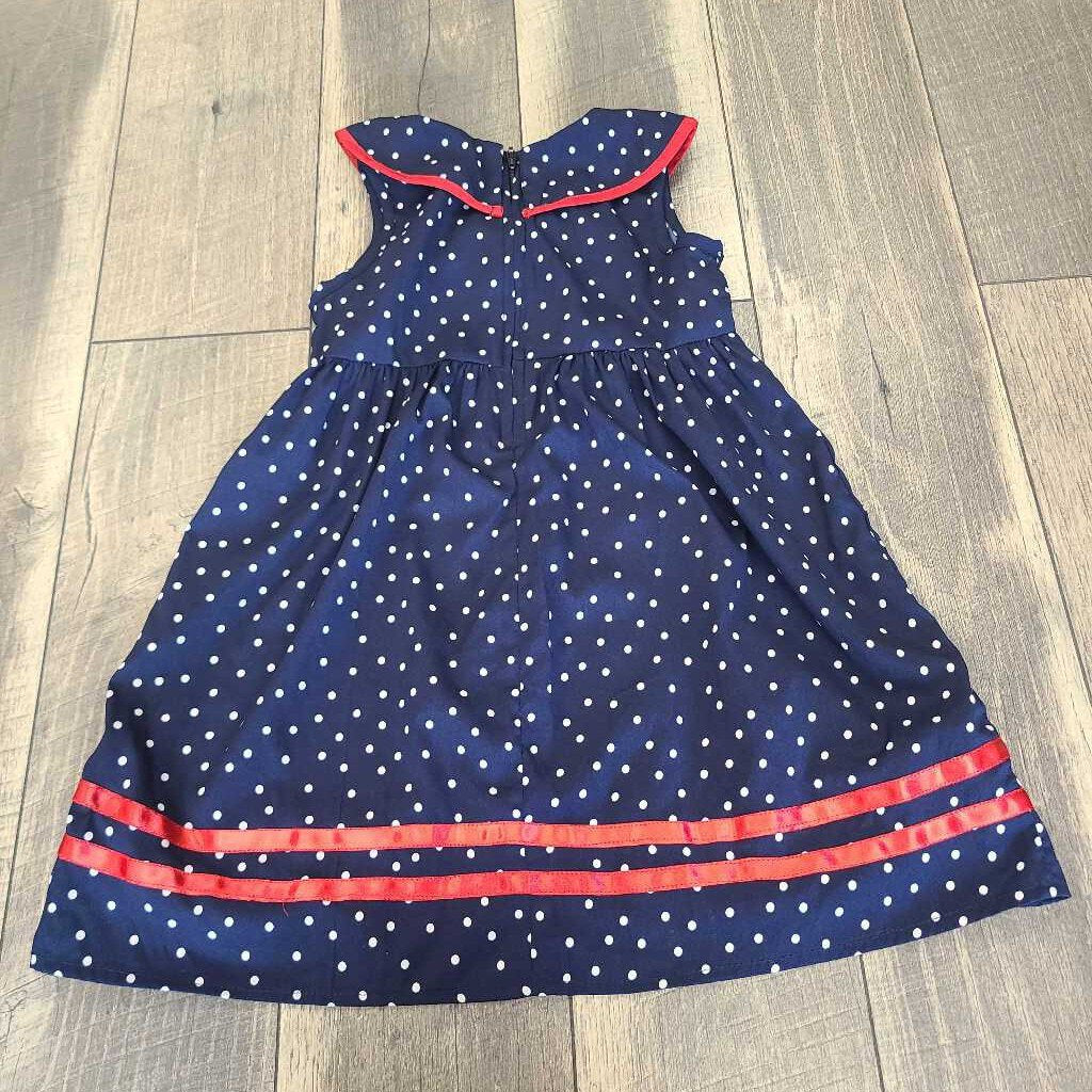 NAVY DOT SAILOR DRESS