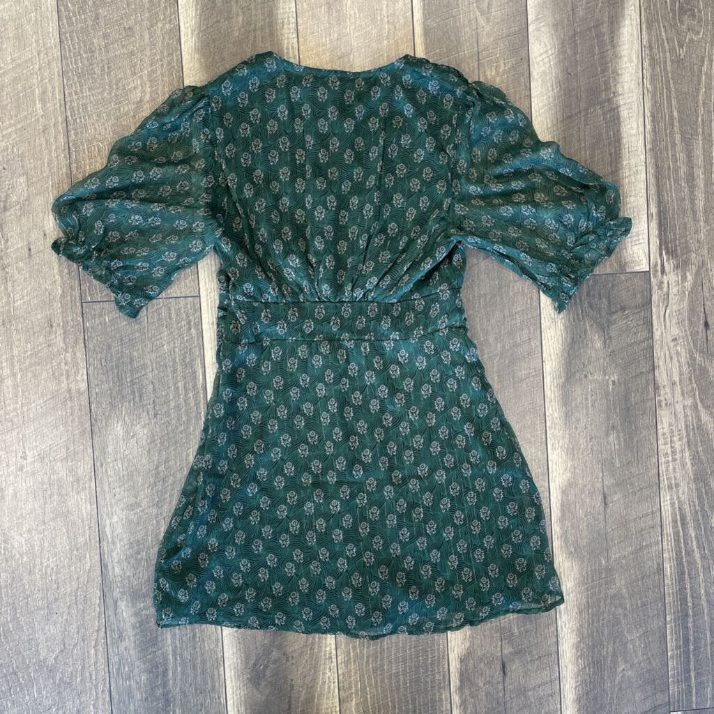 GREEN SHEER DRESS-NWT