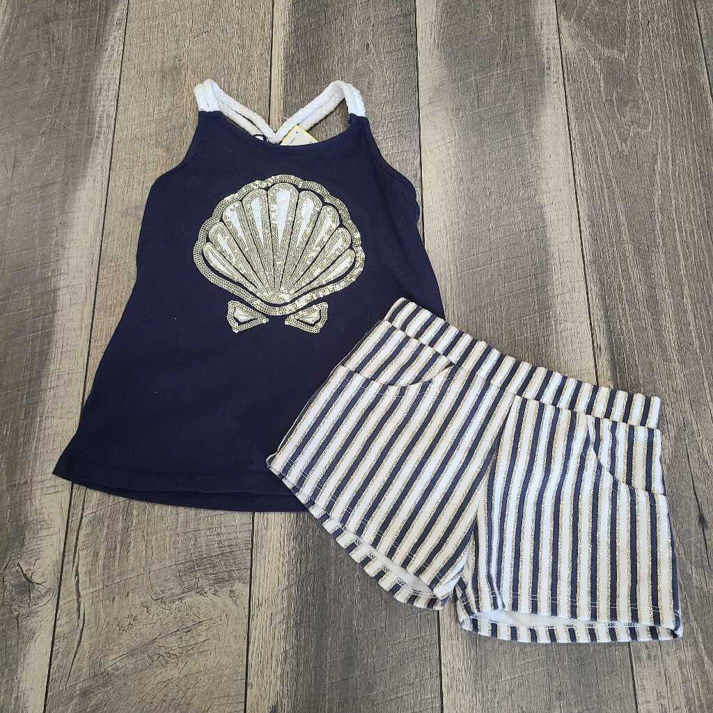 NAVY & GOLD 2PC SHELL SET