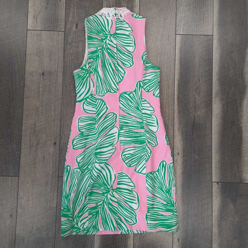 PINK LEAF DRESS