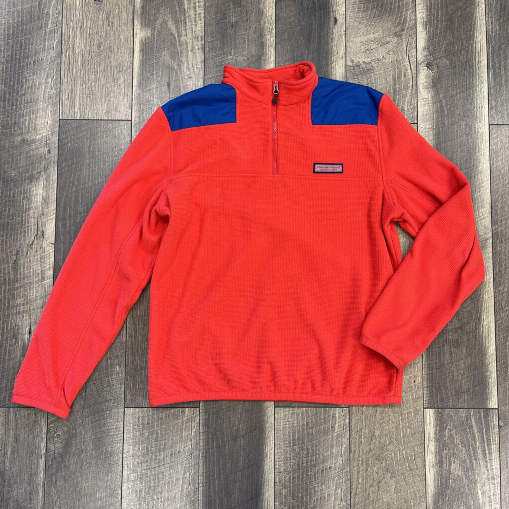 RED QUARTER ZIP