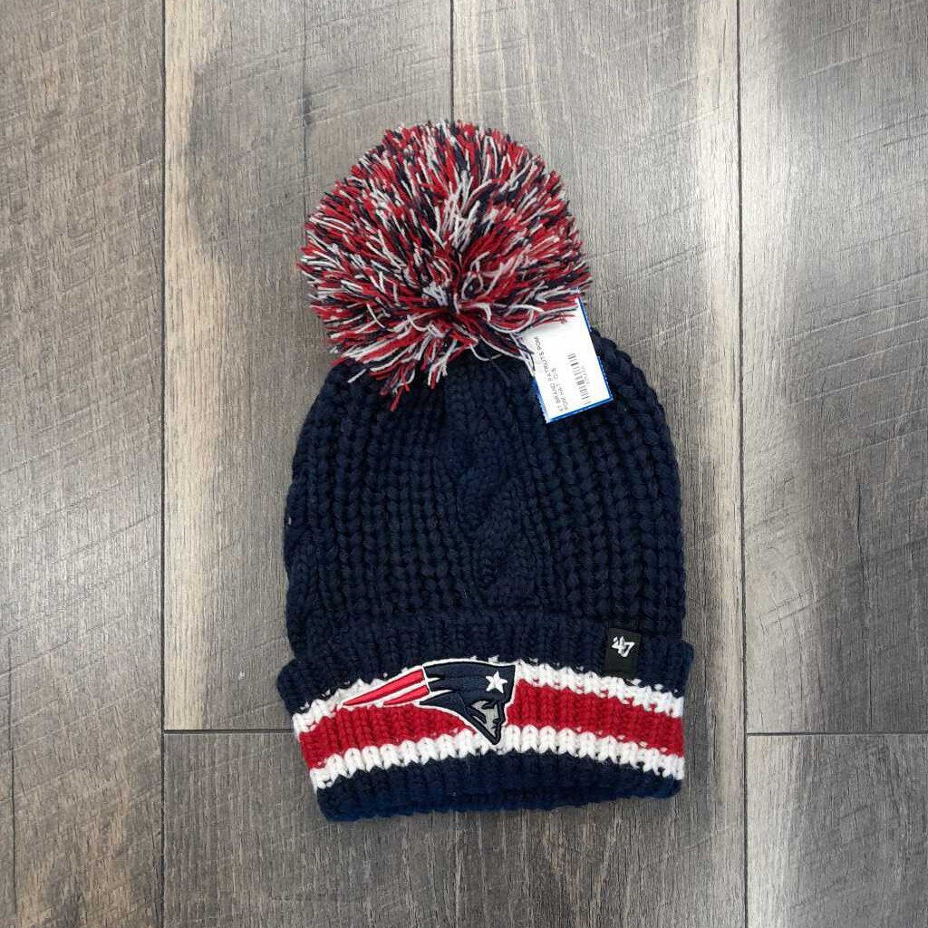 PATRIOTS POM POM HAT