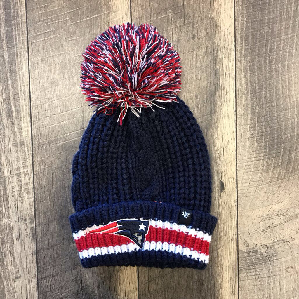 PATRIOTS POM POM HAT