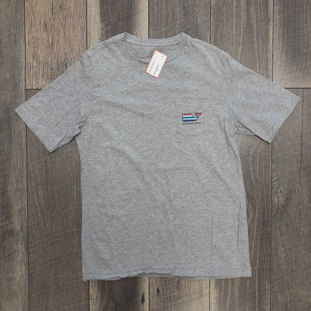 GREY SS WHALE TEE