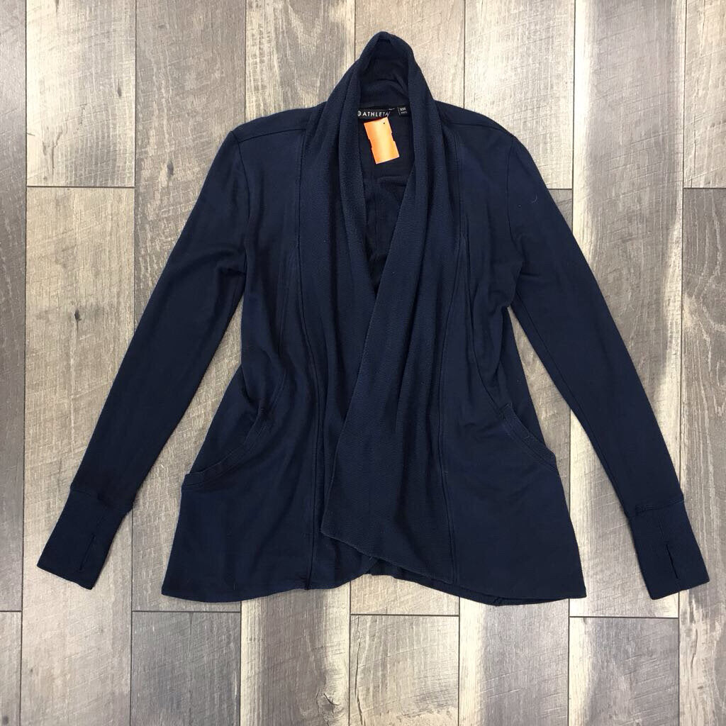 NAVY WRAP CARDIGAN