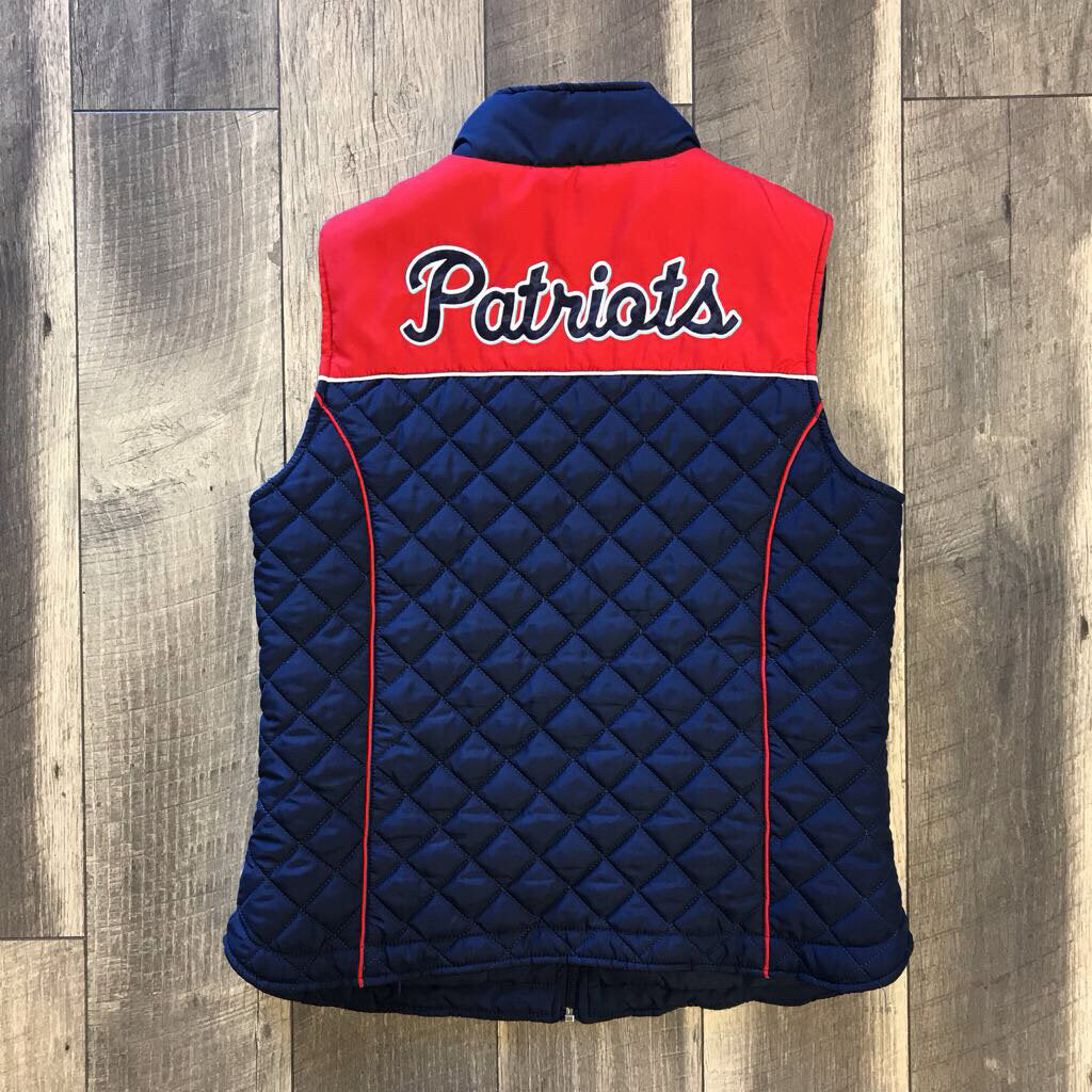 NAVY QUILTED VEST PATRIOTS