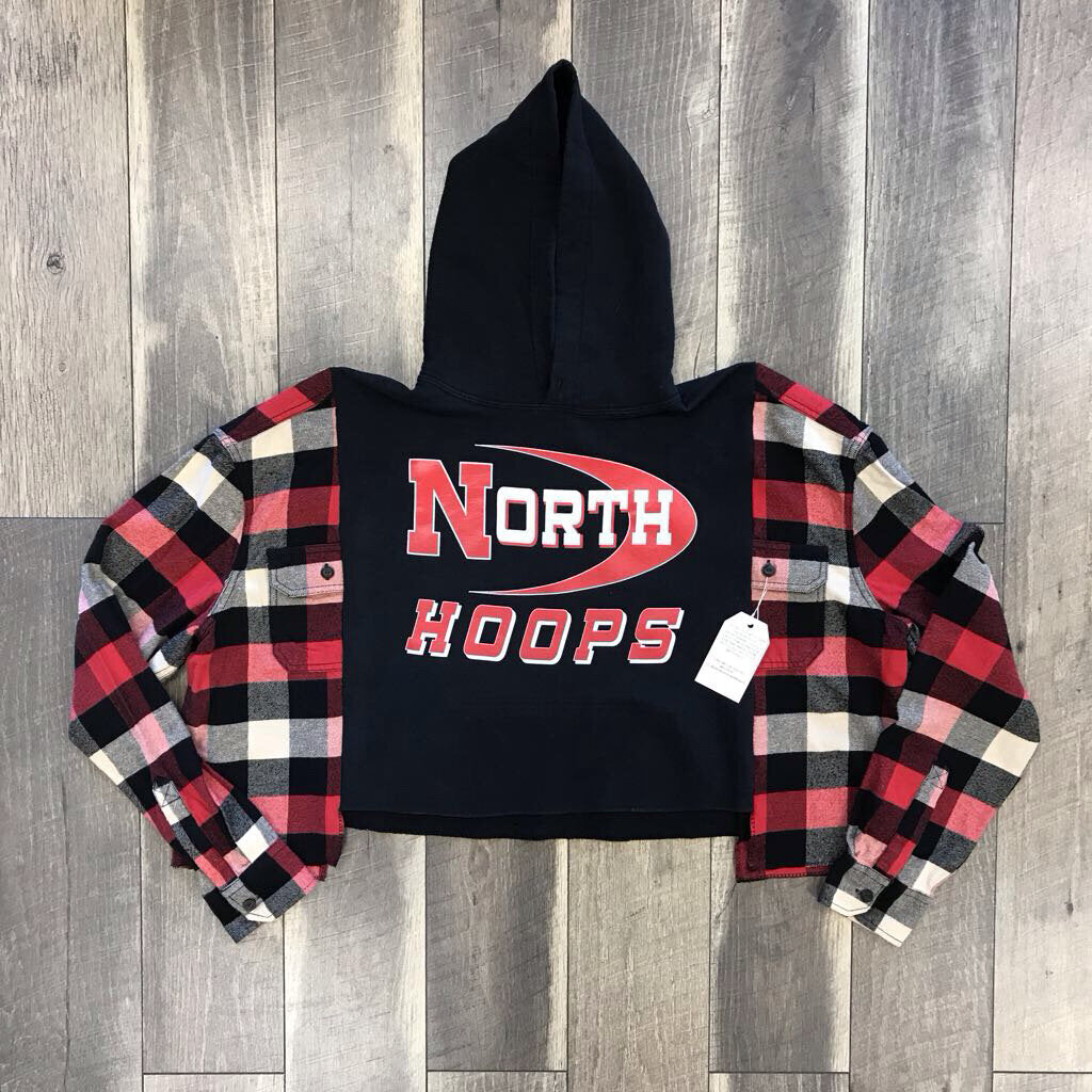 BLK NORTH HOOPS HOODIE