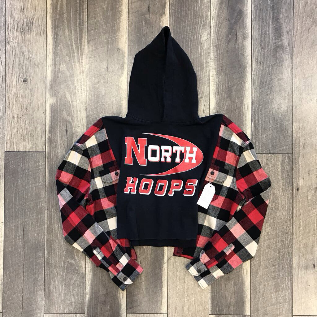 BLK NORTH HOOPS HOODIE