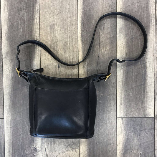 BLK VINTAGE LEATHER BAG