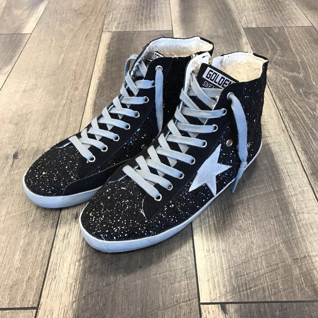 HI TOP GLITTER SNEAKER