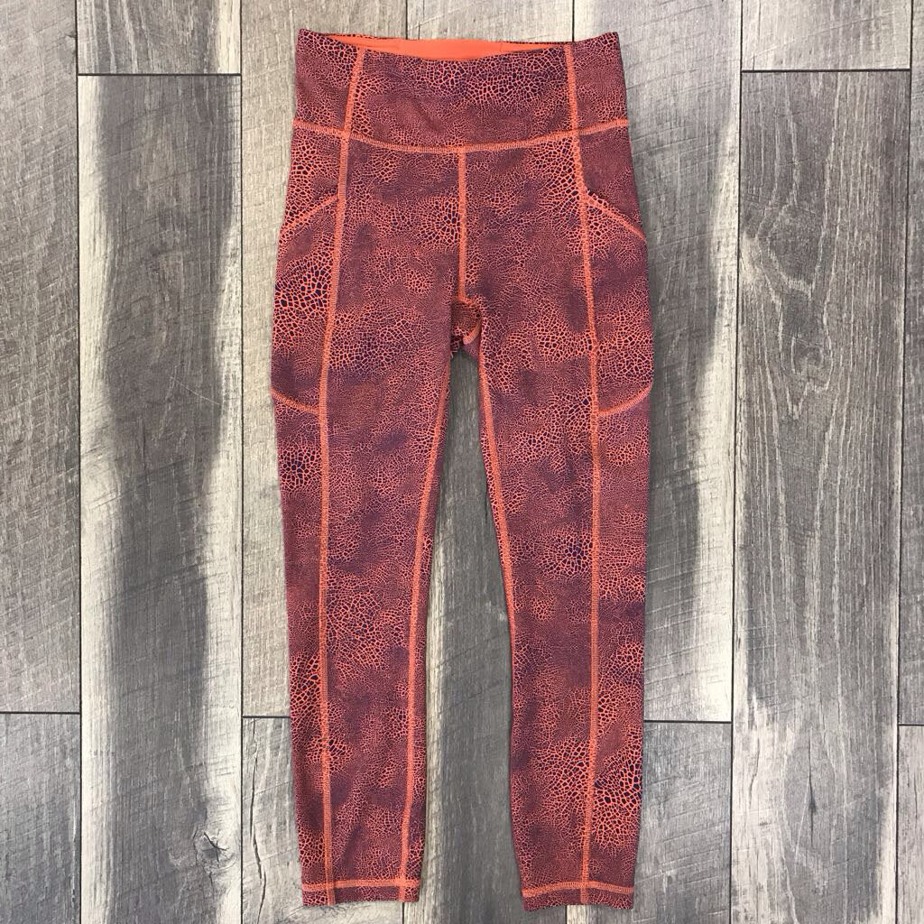 ORANGE CRACKLE LEGGINGS