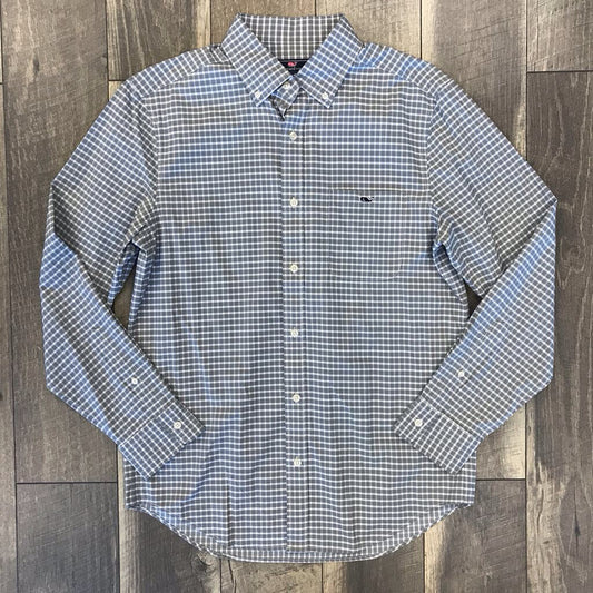 NEW GREY PLAID PERFORMANCE SHIRT
