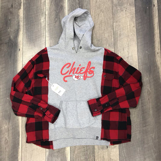 KC CHIEFS UPCYCLED HOODIE