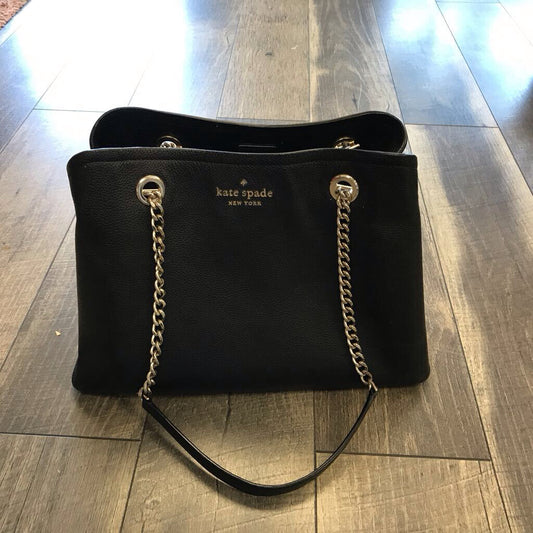 BLK CHAIN SHOULD BAG