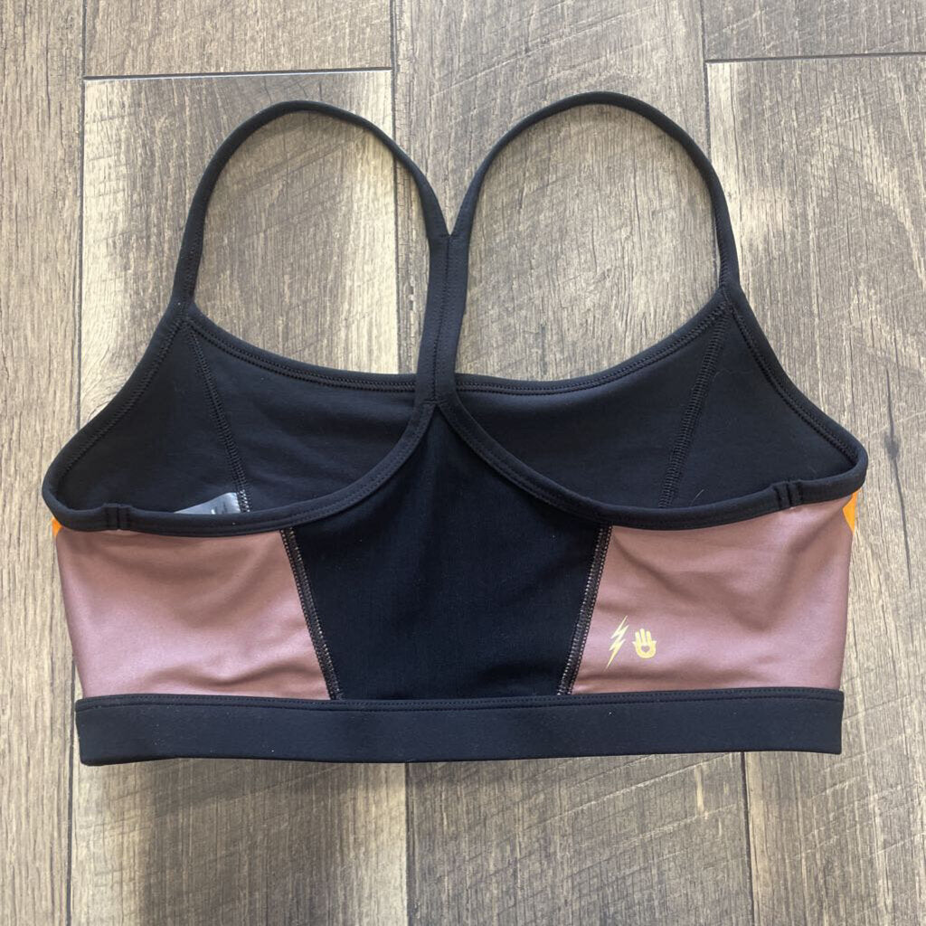 BLK SIDE SRTIPED SPORT BRA