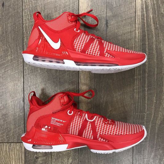 RED LEBRON SNEAKERS