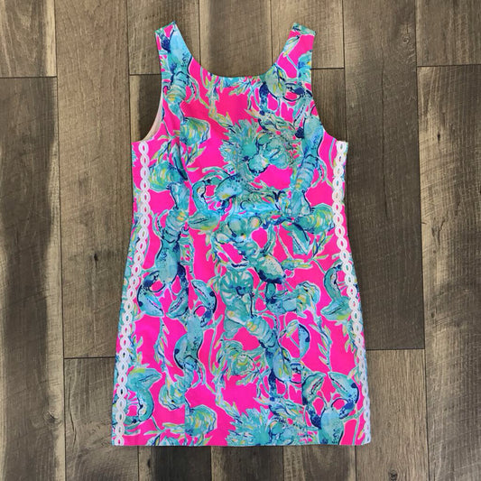 PINK MILA SHIFT LOBSTER IN LOVE DRESS
