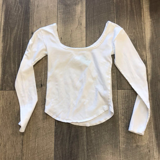 WHITE COTTON LS