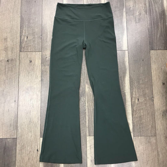 GREEN FLARE YOGA PANTS