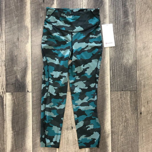 GREEN CAMO BASE PACE CROP-NWT