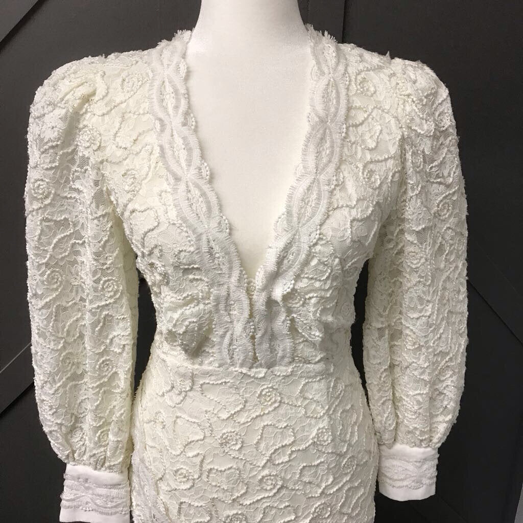 WHITE LACE DRESS-NWT