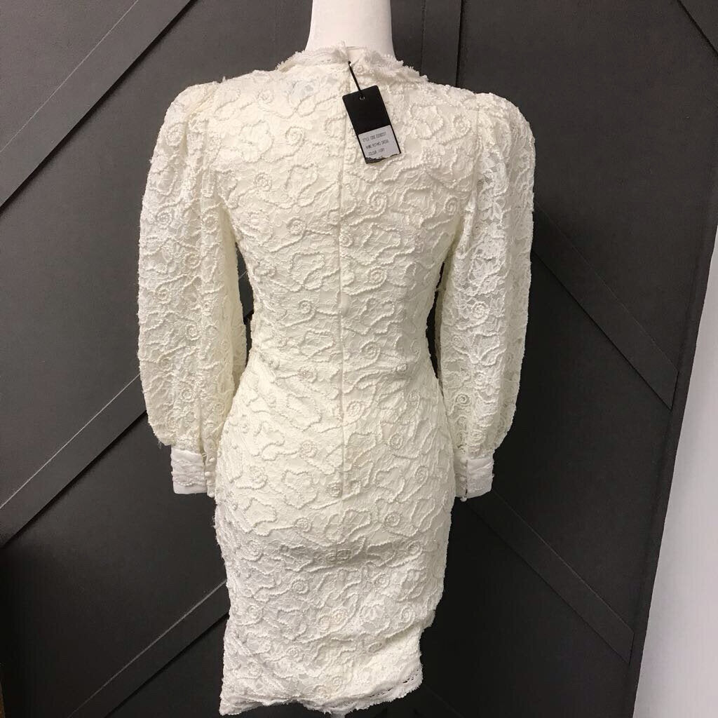 WHITE LACE DRESS-NWT