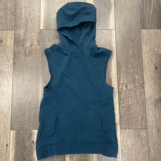 TEAL SLEEVLESS HOODIE