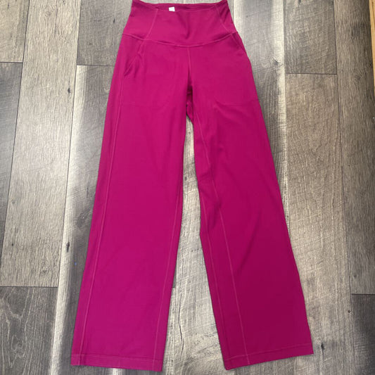 MAGENTA WIDE LEG ACTIVE PANTS