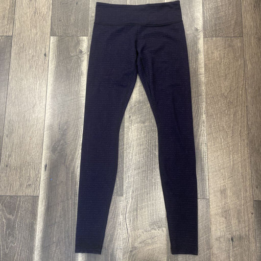 BLK PURPLE PRINT LEGGINGS